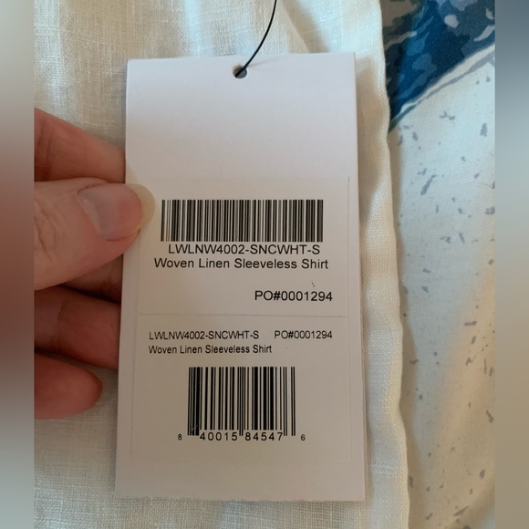 Lunya White Sleeveless Top size Small NWT - Picture 8 of 10